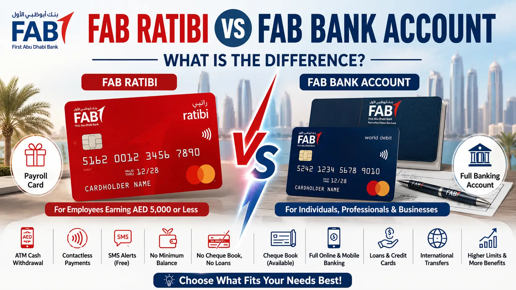 FAB Ratibi vs FAB Bank Account